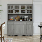 Buffet vaisselier avec vitrine