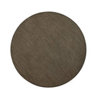 Table à manger ronde rustique en bois gris de 48 pouces