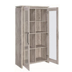 Meuble vitrine en bois avec deux portes vitrées