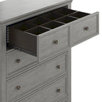 Commode de rangement modulaire en bois à 5 tiroirs