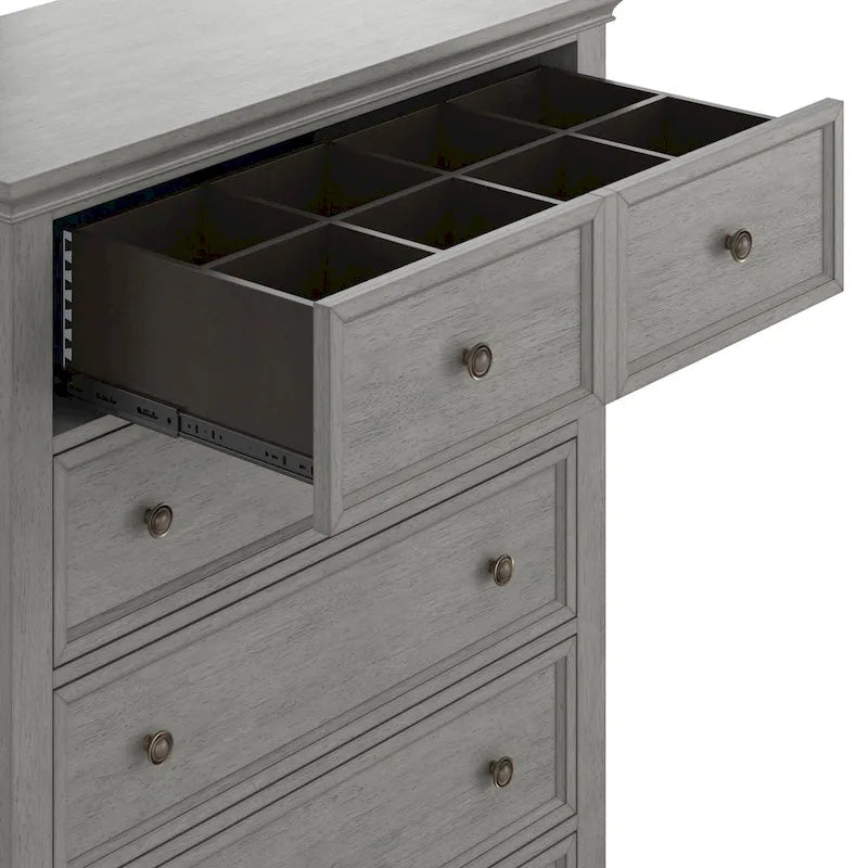 Commode de rangement modulaire en bois à 5 tiroirs