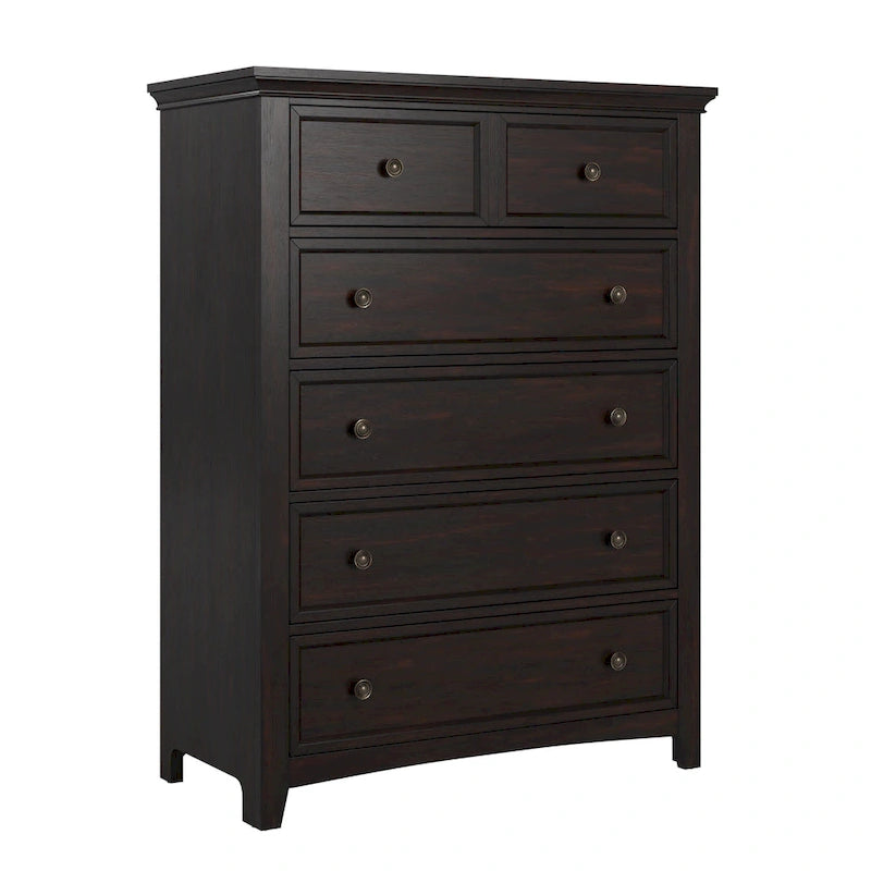Commode de rangement modulaire en bois à 5 tiroirs