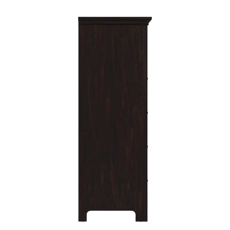 Commode de rangement modulaire en bois à 5 tiroirs