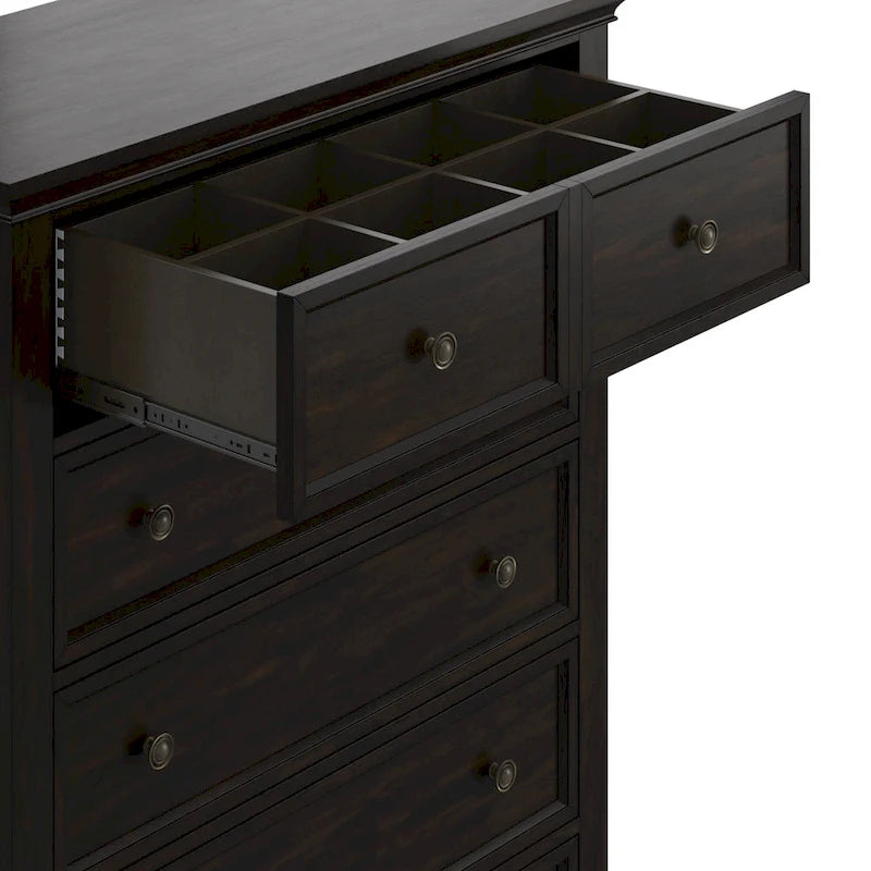 Commode de rangement modulaire en bois à 5 tiroirs