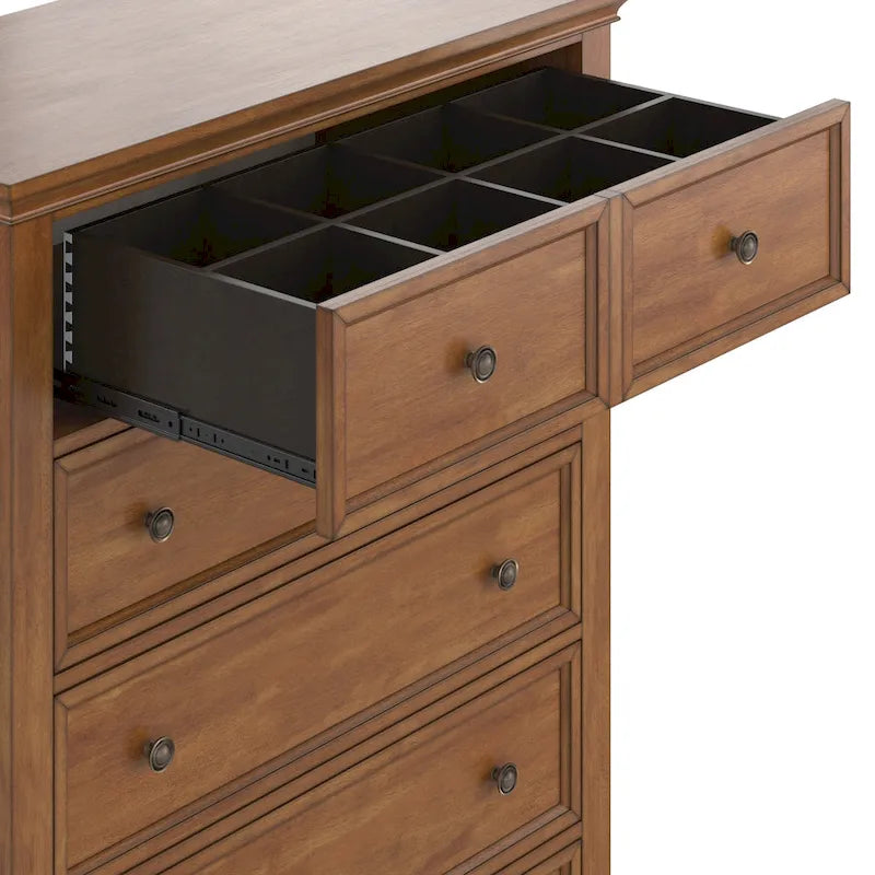 Commode de rangement modulaire en bois à 5 tiroirs