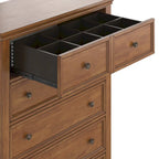 Commode de rangement modulaire en bois à 5 tiroirs