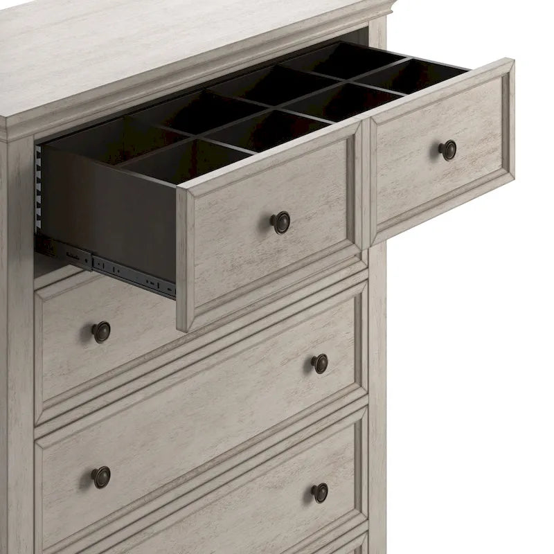 Commode de rangement modulaire en bois à 5 tiroirs