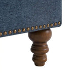Fauteuil d'appoint rembourré avec cadre en bois massif et coussin lombaire