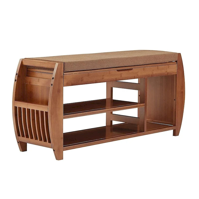 Étagère à chaussures multi-niveaux et banc de rangement
