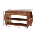 Étagère à chaussures multi-niveaux et banc de rangement
