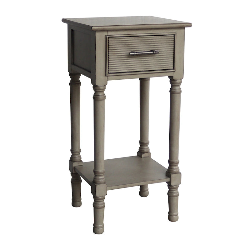 Table d'appoint de style champêtre français avec rangement