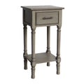 Table d'appoint de style champêtre français avec rangement