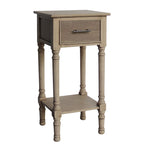 Table d'appoint de style champêtre français avec rangement