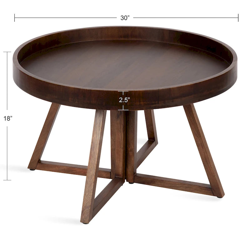 Table basse ronde de 30 pouces