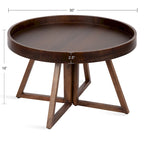 Table basse ronde de 30 pouces