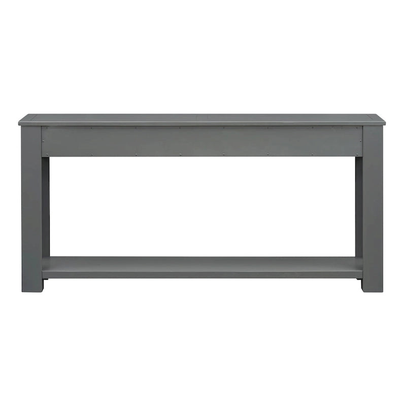 Console Table de Canapé avec Tiroirs de Rangement et Étagère Inférieure
