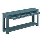 Console Table de Canapé avec Tiroirs de Rangement et Étagère Inférieure