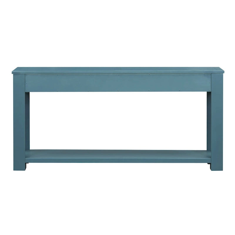 Console Table de Canapé avec Tiroirs de Rangement et Étagère Inférieure
