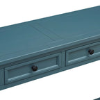 Console Table de Canapé avec Tiroirs de Rangement et Étagère Inférieure