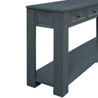 Console Table de Canapé avec Tiroirs de Rangement et Étagère Inférieure