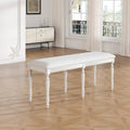 Banc de salle à manger capitonné traditionnel de 128 cm