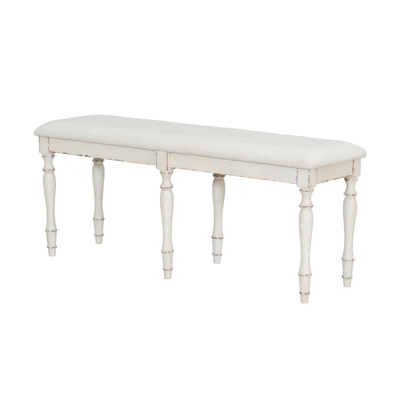 Banc de salle à manger capitonné traditionnel de 128 cm