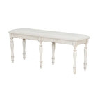 Banc de salle à manger capitonné traditionnel de 128 cm