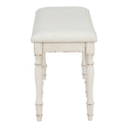 Banc de salle à manger capitonné traditionnel de 128 cm