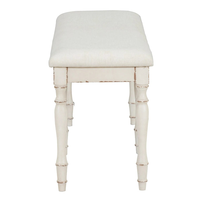 Banc de salle à manger capitonné traditionnel de 128 cm