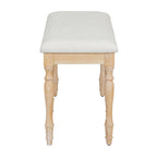 Banc de salle à manger capitonné traditionnel de 128 cm