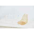 Chaises de salle à manger (lot de 4) avec pieds en métal et assises en plastique