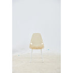 Chaises de salle à manger (lot de 4) avec pieds en métal et assises en plastique