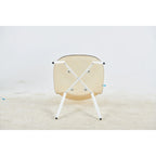 Chaises de salle à manger (lot de 4) avec pieds en métal et assises en plastique
