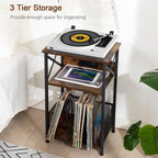 Meuble tourne-disque avec station de charge