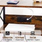 Meuble tourne-disque avec station de charge