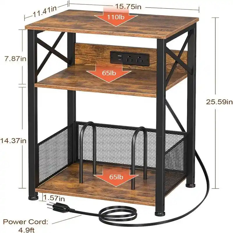 Meuble tourne-disque avec station de charge