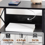 Meuble tourne-disque avec station de charge