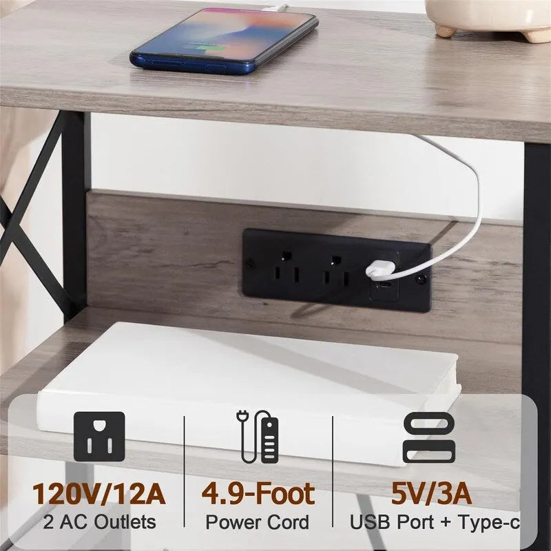 Meuble tourne-disque avec station de charge