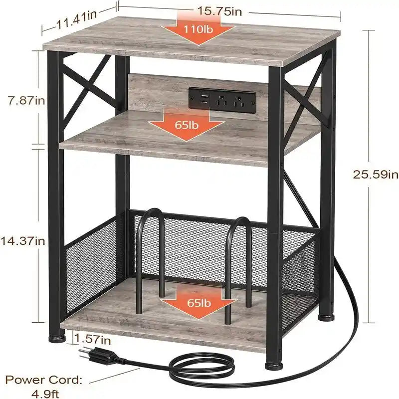 Meuble tourne-disque avec station de charge