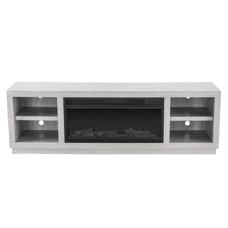 Meuble TV console de 77 pouces avec cheminée pour téléviseurs jusqu'à 85 pouces