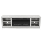 Meuble TV console de 77 pouces avec cheminée pour téléviseurs jusqu'à 85 pouces