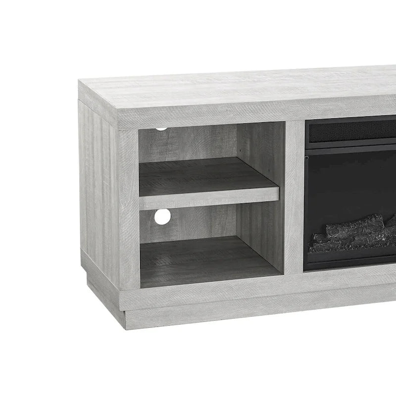 Meuble TV console de 77 pouces avec cheminée pour téléviseurs jusqu'à 85 pouces
