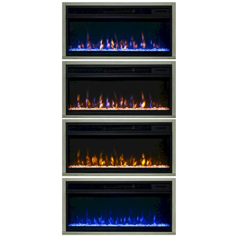 Meuble TV console de 77 pouces avec cheminée pour téléviseurs jusqu'à 85 pouces