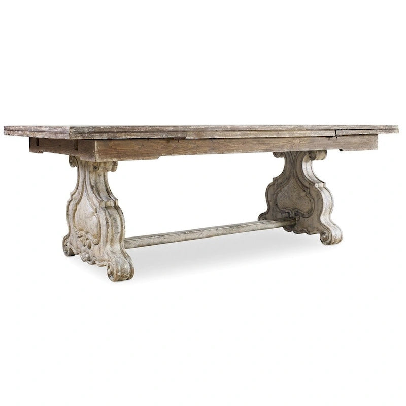 Table de salle à manger tréteaux de 83 à 127 pouces