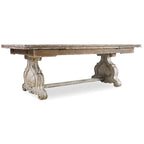 Table de salle à manger tréteaux de 83 à 127 pouces